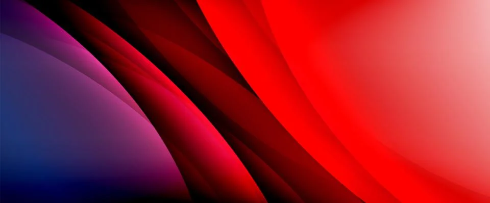 Dynamic flowing waves on gradient color background. Vector illustration For Stock Illustration