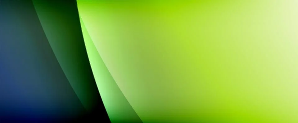 Dynamic flowing waves on gradient color background. Vector illustration For Illustrazione stock