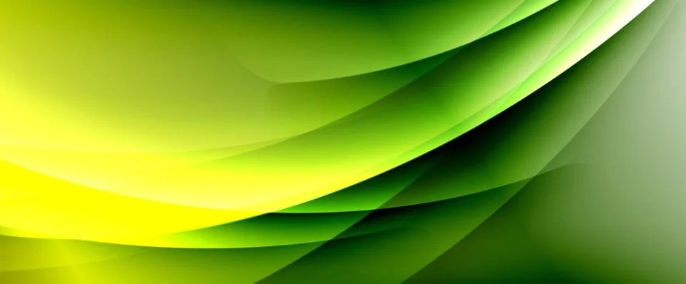 Dynamic flowing waves on gradient color background. Vector illustration For Stock Illustration