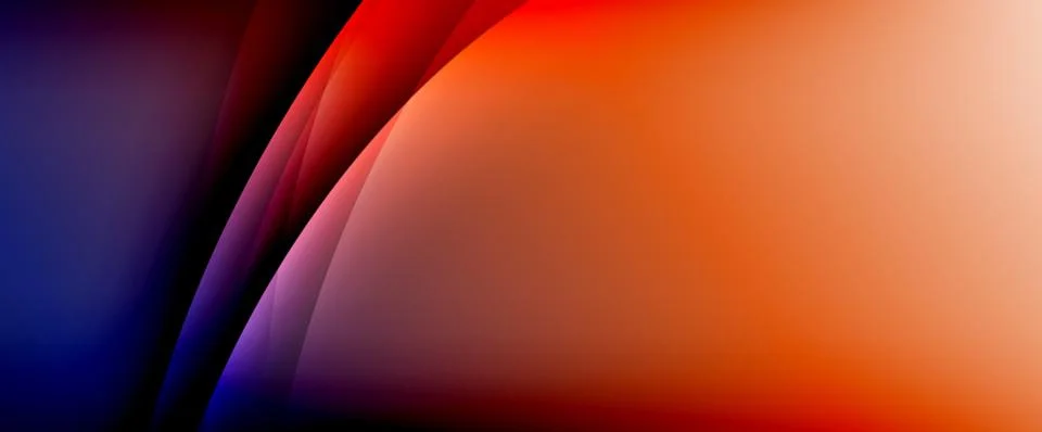 Dynamic flowing waves on gradient color background. Vector illustration For イラスト素材