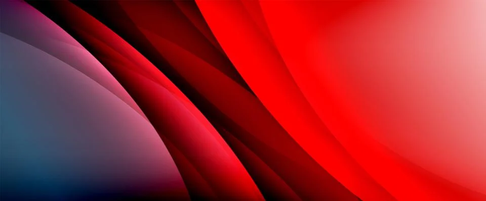 Dynamic flowing waves on gradient color background. Vector illustration For Stock Illustration