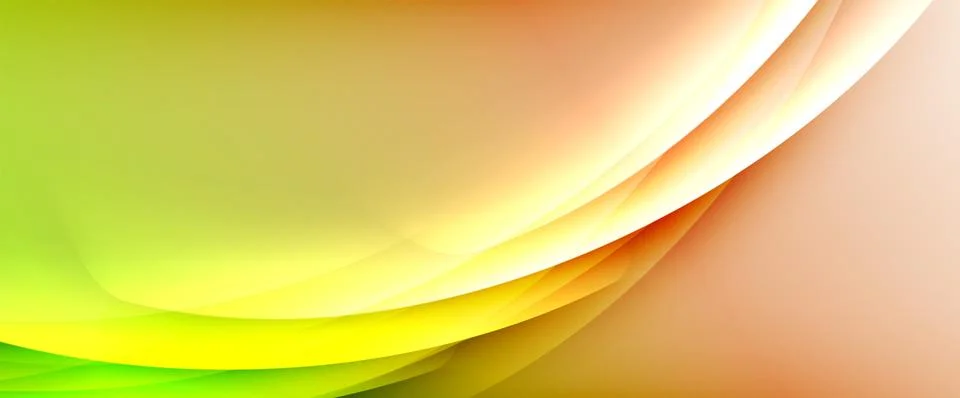 Dynamic flowing waves on gradient color background. Vector illustration For Stock Illustration