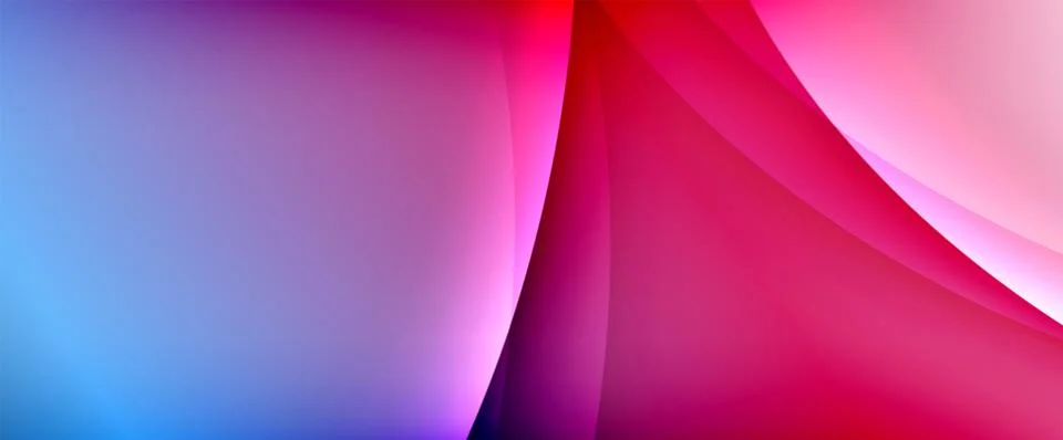 Dynamic flowing waves on gradient color background. Vector illustration For Stock Illustration