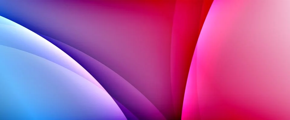 Dynamic flowing waves on gradient color background. Vector illustration For Stock Illustration