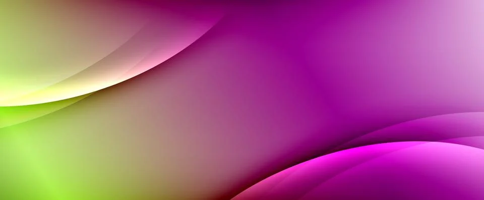 Dynamic flowing waves on gradient color background. Vector illustration For Stock Illustration