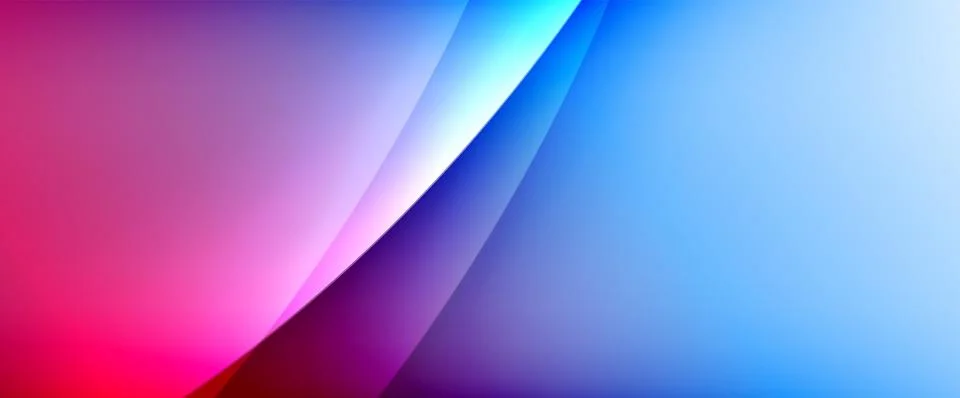 Dynamic flowing waves on gradient color background. Vector illustration For Ilustración de archivo