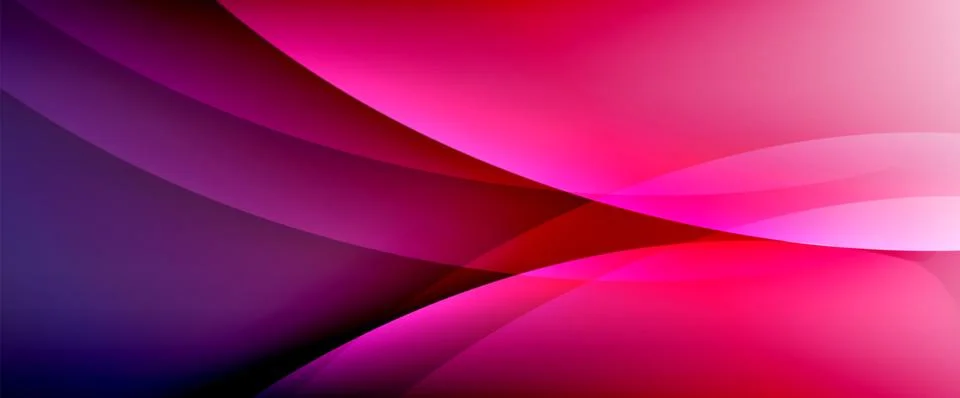 Dynamic flowing waves on gradient color background. Vector illustration For Stock Illustration