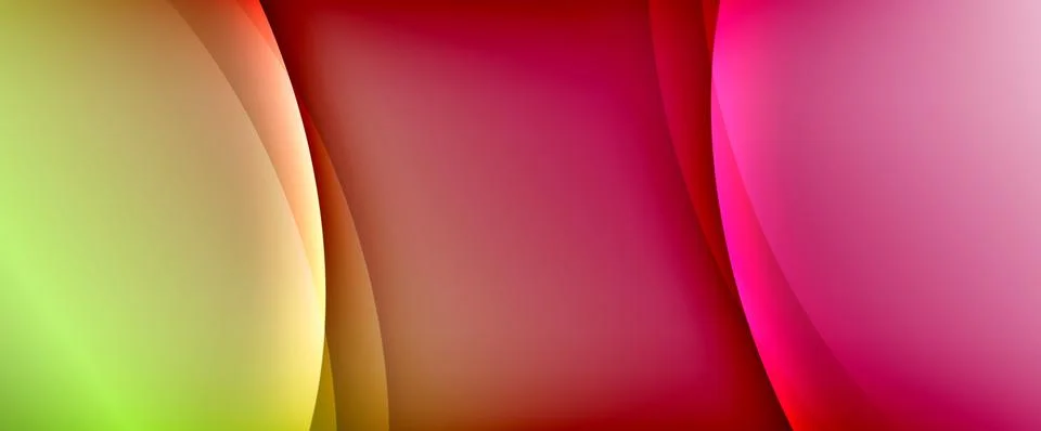 Dynamic flowing waves on gradient color background. Vector illustration For Stockillustratie
