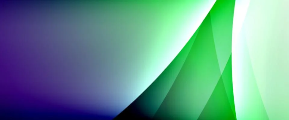 Dynamic flowing waves on gradient color background. Vector illustration For Stock Illustration