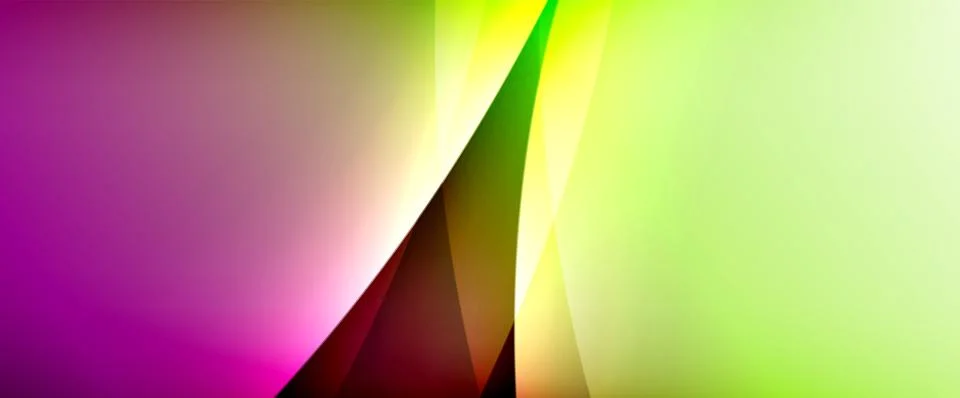 Dynamic flowing waves on gradient color background. Vector illustration For Stock Illustration