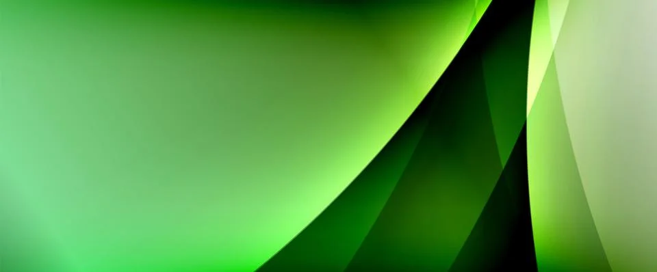 Dynamic flowing waves on gradient color background. Vector illustration For Stock Illustration