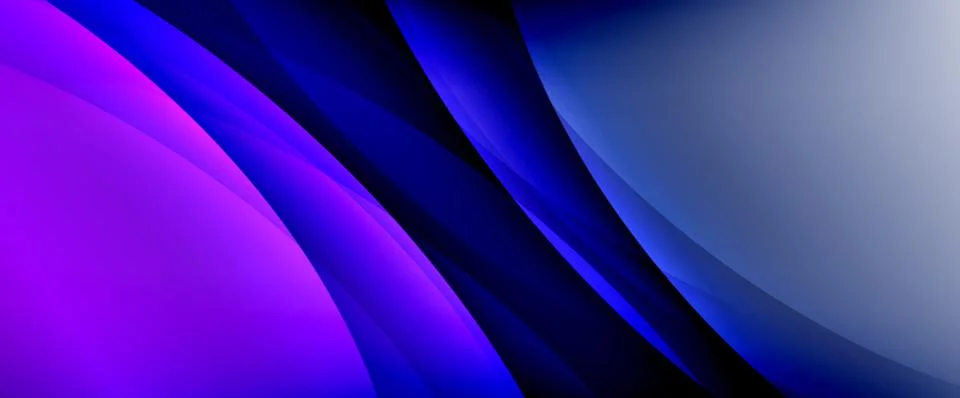 Dynamic flowing waves on gradient color background. Vector illustration For イラスト素材