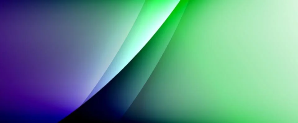 Dynamic flowing waves on gradient color background. Vector illustration For Stockillustratie