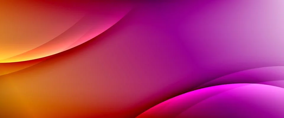 Dynamic flowing waves on gradient color background. Vector illustration For イラスト素材