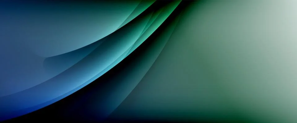 Dynamic flowing waves on gradient color background. Vector illustration For Stock Illustration