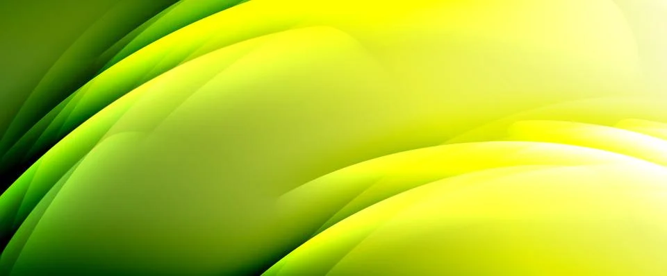 Dynamic flowing waves on gradient color background. Vector illustration For Stock Illustration