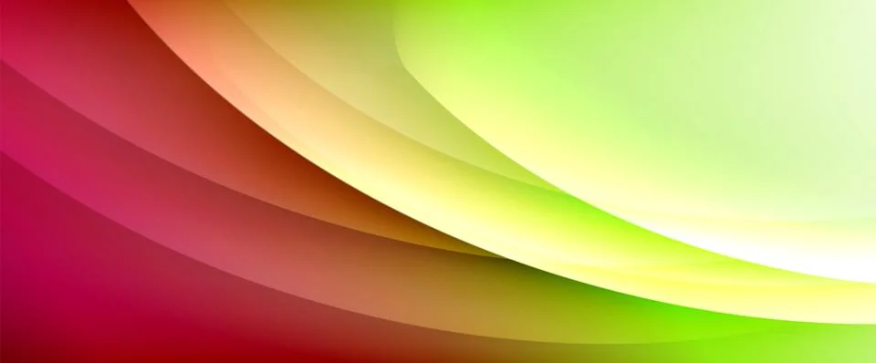 Dynamic flowing waves on gradient color background. Vector illustration For Stock Illustration