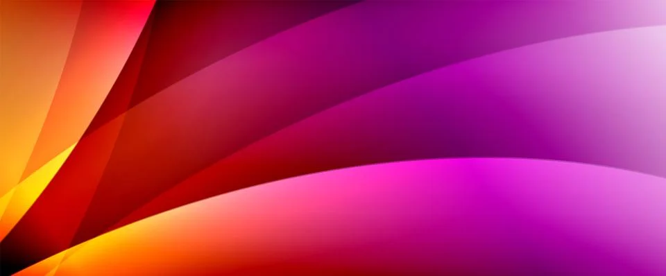 Dynamic flowing waves on gradient color background. Vector illustration For Stock Illustration