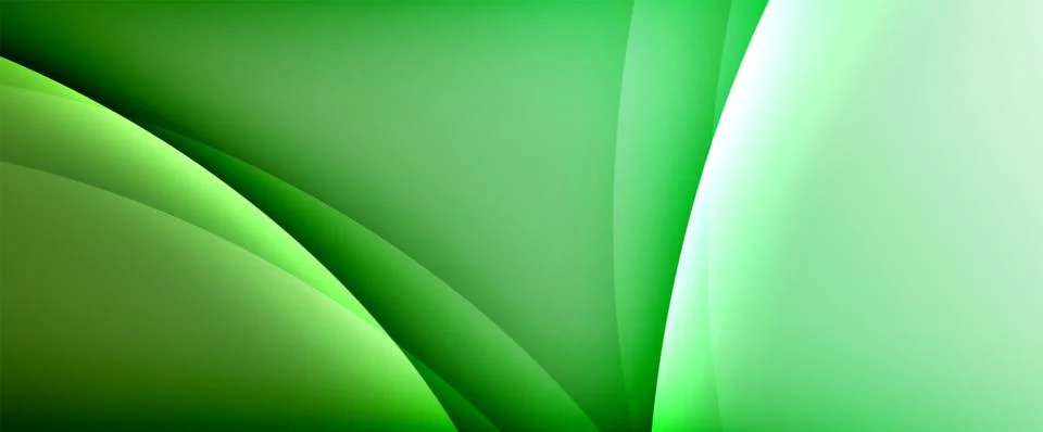 Dynamic flowing waves on gradient color background. Vector illustration For Illustrazione stock