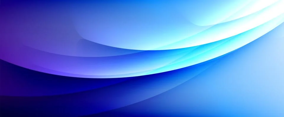 Dynamic flowing waves on gradient color background. Vector illustration For Illustrazione stock