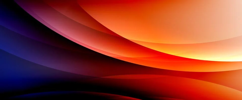 Dynamic flowing waves on gradient color background. Vector illustration For Stock Illustration