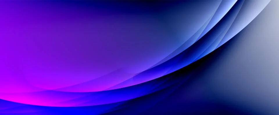 Dynamic flowing waves on gradient color background. Vector illustration For Stock Illustration