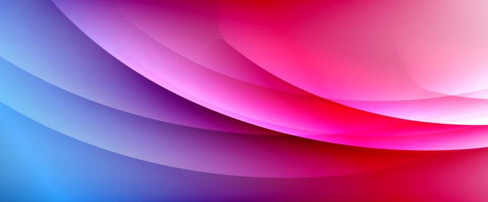 Dynamic flowing waves on gradient color background. Vector illustration For イラスト素材