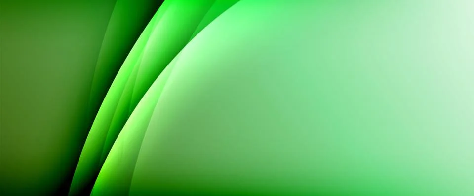 Dynamic flowing waves on gradient color background. Vector illustration For Stock Illustration