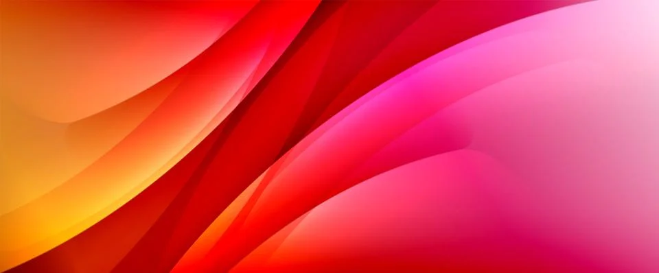 Dynamic flowing waves on gradient color background. Vector illustration For Stock Illustration