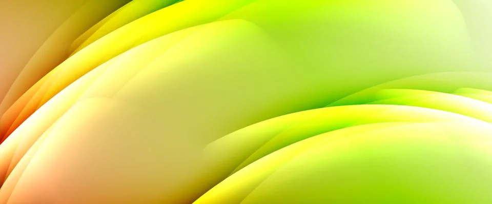 Dynamic flowing waves on gradient color background. Vector illustration For Stock Illustration