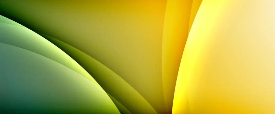 Dynamic flowing waves on gradient color background. Vector illustration For Stock Illustration