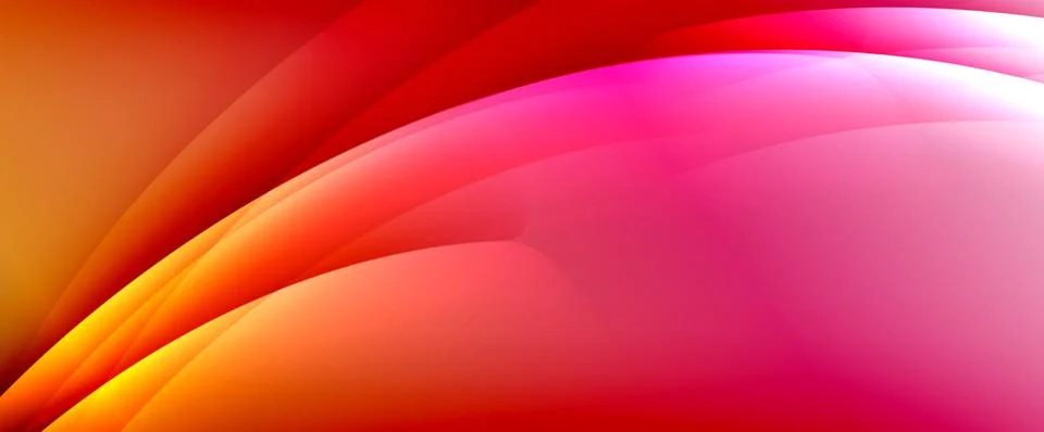 Dynamic flowing waves on gradient color background. Vector illustration For Stock Illustration