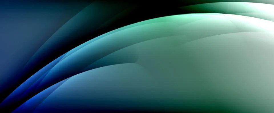 Dynamic flowing waves on gradient color background. Vector illustration For Stockillustratie