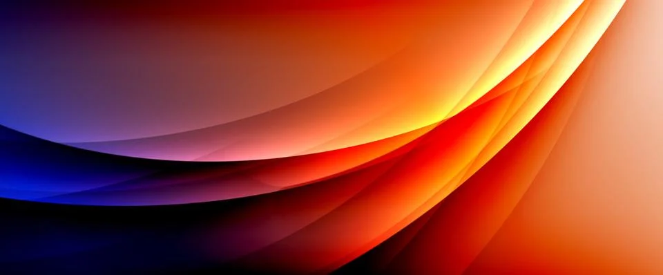 Dynamic flowing waves on gradient color background. Vector illustration For Stock Illustration