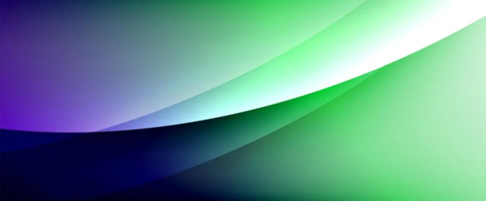 Dynamic flowing waves on gradient color background. Vector illustration For Stockillustratie