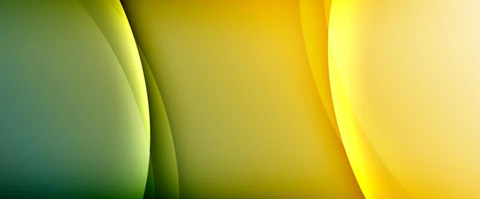 Dynamic flowing waves on gradient color background. Vector illustration For Stock Illustration