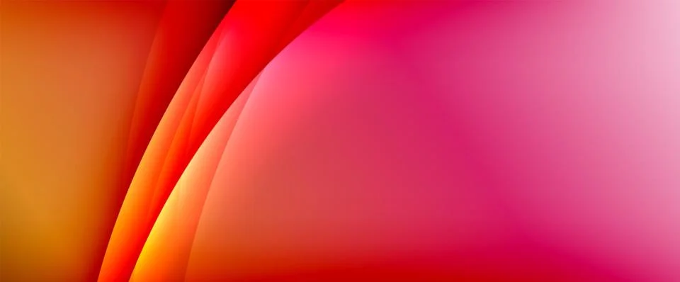 Dynamic flowing waves on gradient color background. Vector illustration For Stock Illustration