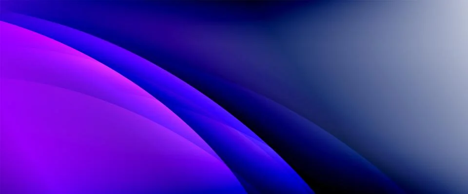 Dynamic flowing waves on gradient color background. Vector illustration For イラスト素材