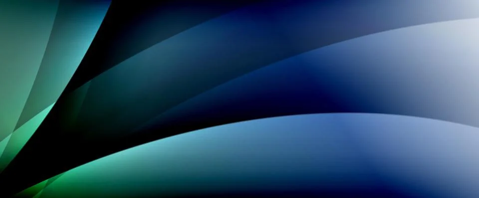 Dynamic flowing waves on gradient color background. Vector illustration For Stock Illustration