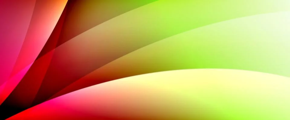 Dynamic flowing waves on gradient color background. Vector illustration For Stock Illustration