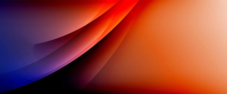 Dynamic flowing waves on gradient color background. Vector illustration For Stock Illustration