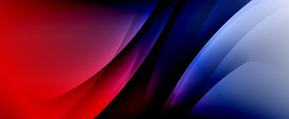 Dynamic flowing waves on gradient color background. Vector illustration For イラスト素材