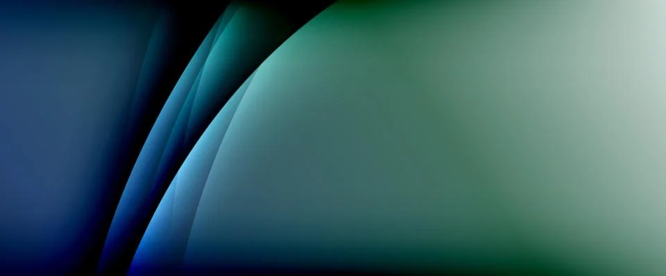 Dynamic flowing waves on gradient color background. Vector illustration For Illustrazione stock