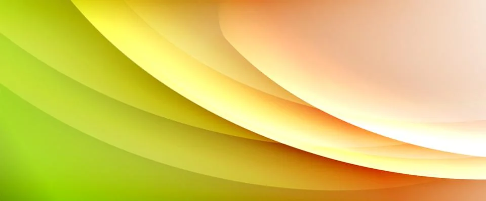 Dynamic flowing waves on gradient color background. Vector illustration For Stock Illustration