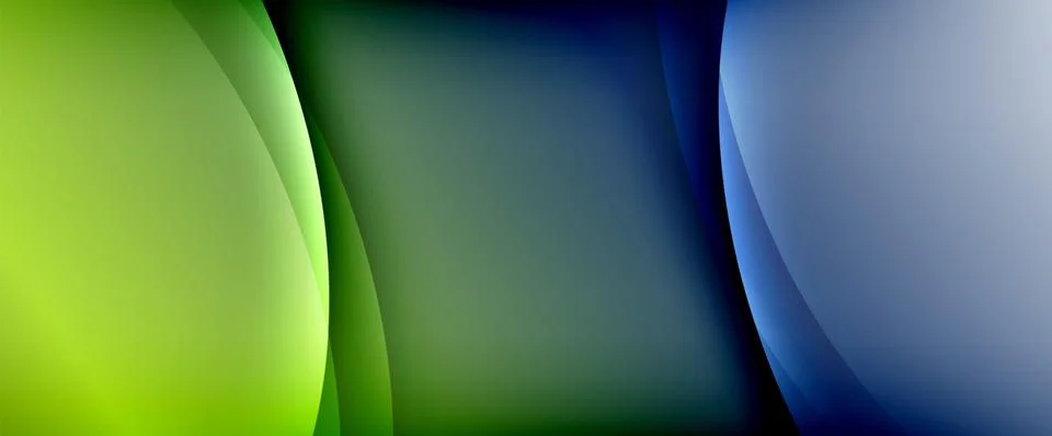 Dynamic flowing waves on gradient color background. Vector illustration For Stock Illustration