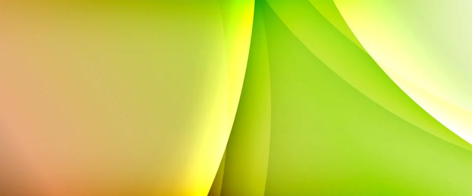 Dynamic flowing waves on gradient color background. Vector illustration For Stock Illustration