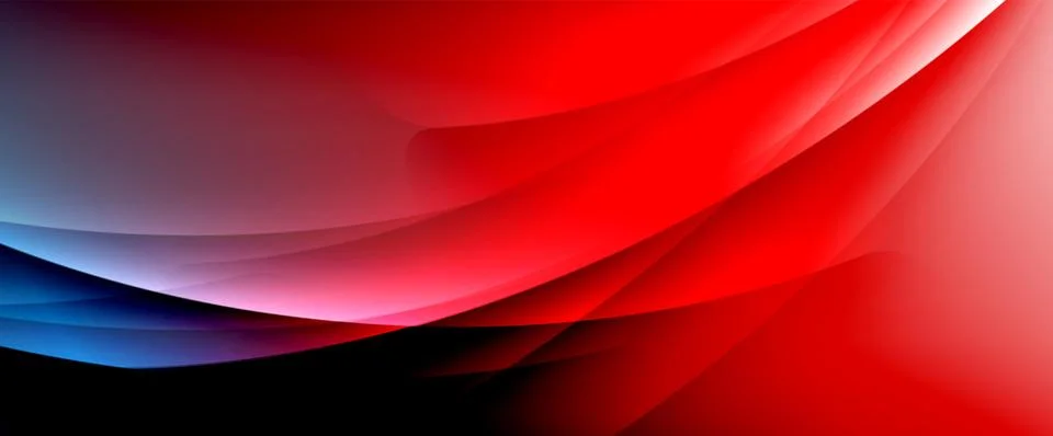 Dynamic flowing waves on gradient color background. Vector illustration For Stock Illustration