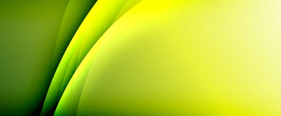 Dynamic flowing waves on gradient color background. Vector illustration For イラスト素材