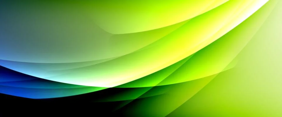 Dynamic flowing waves on gradient color background. Vector illustration For イラスト素材