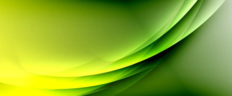 Dynamic flowing waves on gradient color background. Vector illustration For Stock Illustration